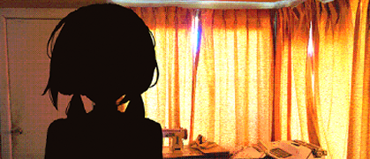 Screenshot from the game depicting a shadow against the background of a cluttered room.